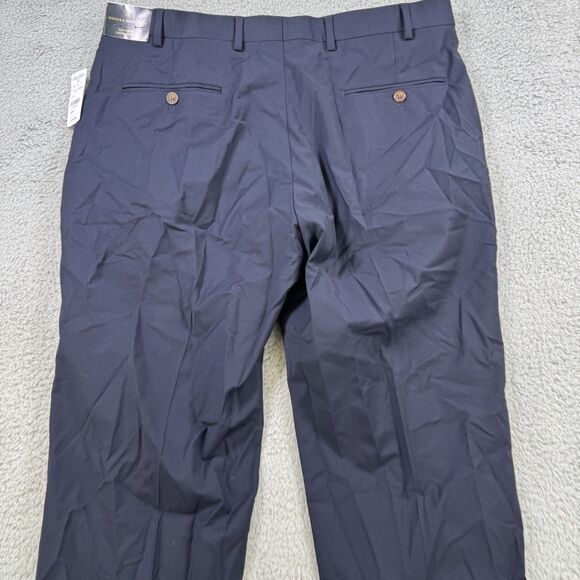 Brooks Brothers Pants Men’s 36x30 Explorer Madison Navy Blue Wool Stretch - Picture 9 of 13